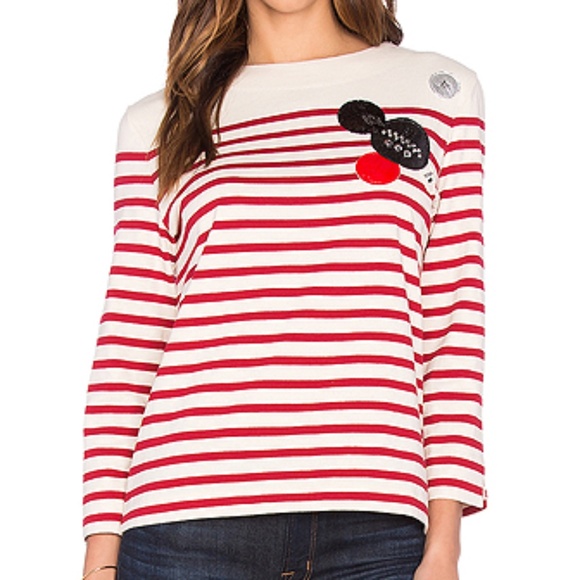 Marc By Marc Jacobs Patched Breton Stripe Top - Picture 5 of 12